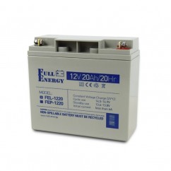 Аккумулятор гелевый 12В 20 Ач для ИБП Full Energy FEL-1220
