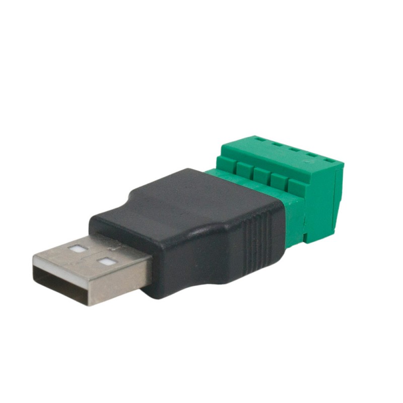 Разъем USB под зажим (male)