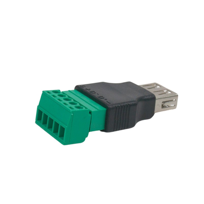 Роз'єм USB під затискач (female)