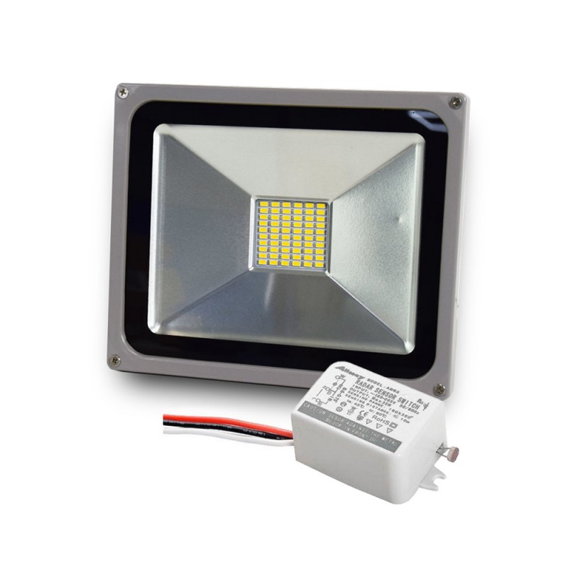 Комплект LED-прожектор Lightwell LW-30W-220 + Датчик движения с сенсором освещенности AMRS