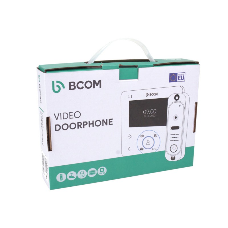 Комплект видеодомофона BCOM BD-480 Black Kit: видеодомофон 4" и видеопанель