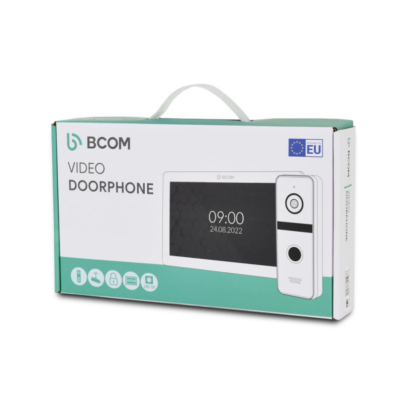 Комплект видеодомофона BCOM BD-480M White Kit: видеодомофон 4" и видеопанель