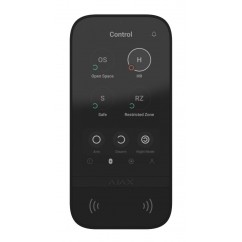 Бездротова клавіатура з сенсорним екраном Ajax KeyPad TouchScreen Black