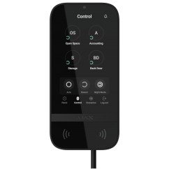 Бездротова клавіатура з сенсорним екраном Ajax KeyPad TouchScreen Fibra Black