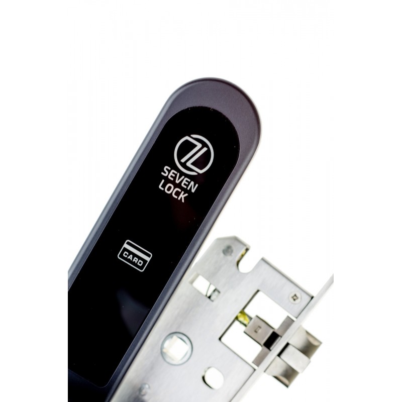 Электронный RFID замок для гостиниц, отелей и хостелов SEVEN LOCK SL-7737S black