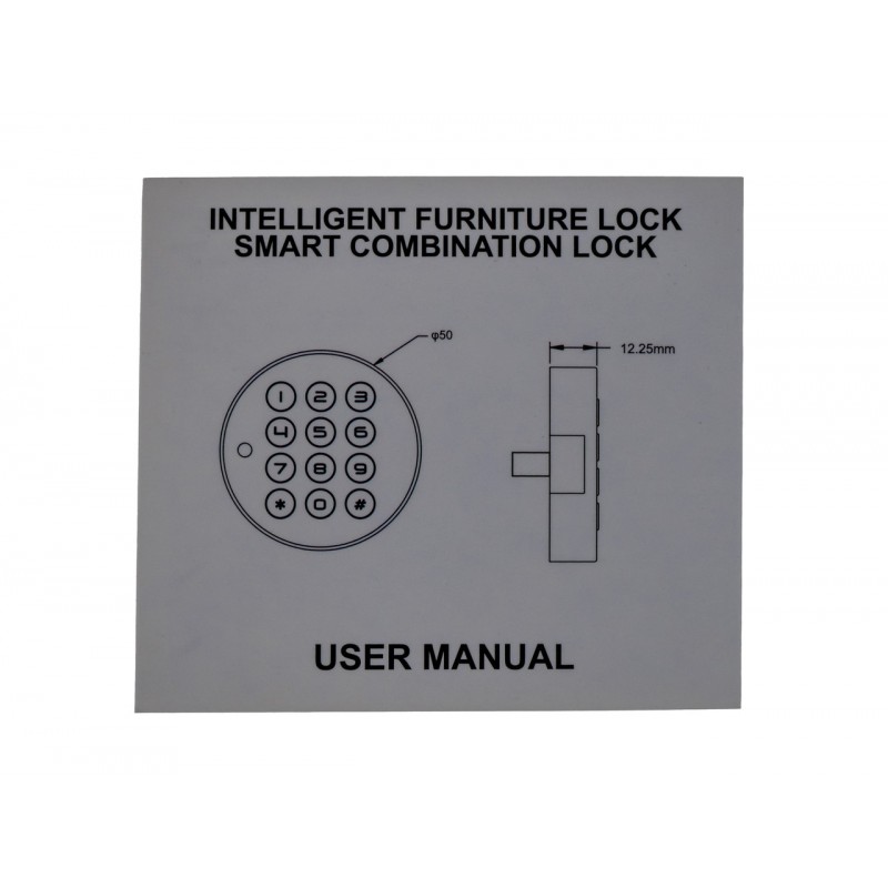 Мебельный замок с кодовой клавиатурой SEVEN LOCK P-12