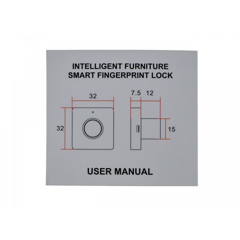 Мебельный биометрический замок SEVEN LOCK F-08