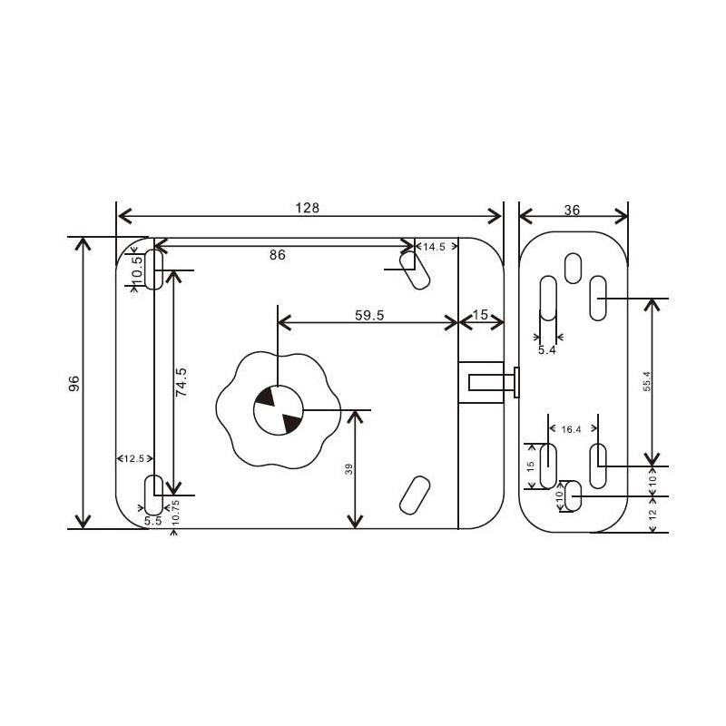 Беспроводной биометрический комплект контроля доступа SEVEN LOCK SL-7701F