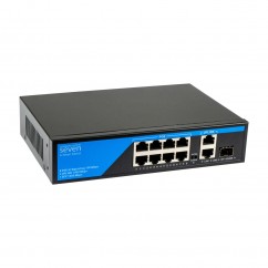 PoE коммутатор (switch) 8 портов SEVEN P-7328G-SFP