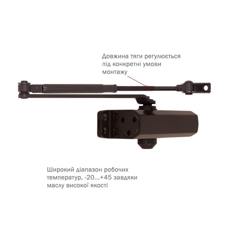 Дотягувач дверей RYOBI 9903 dark bronze 65 кг