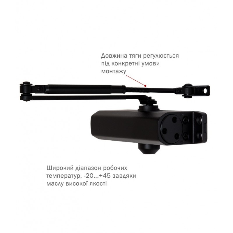 Дотягувач дверей RYOBI 9903 black 65 кг