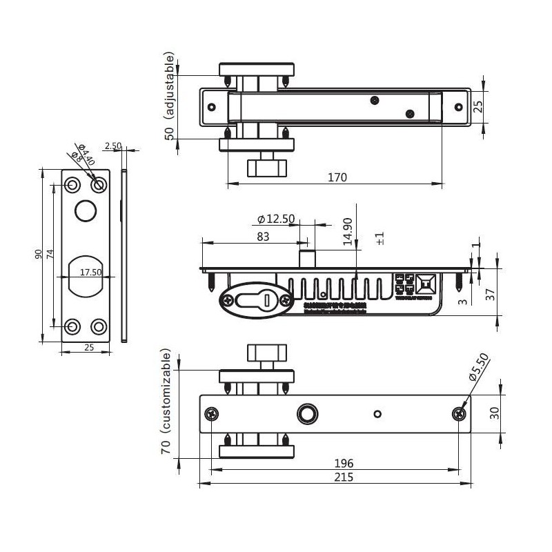 Замок електроригельний SEVEN BL-729