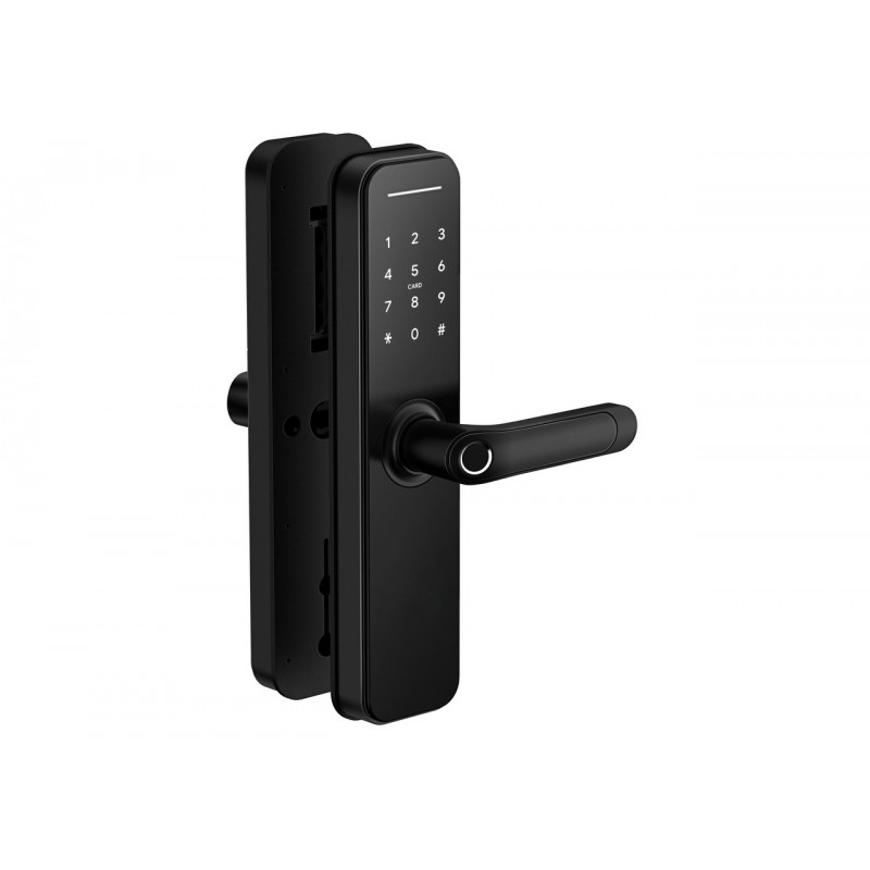 Розумний дверний біометричний замок SEVEN LOCK SL-7766BF black (без врізної частини)