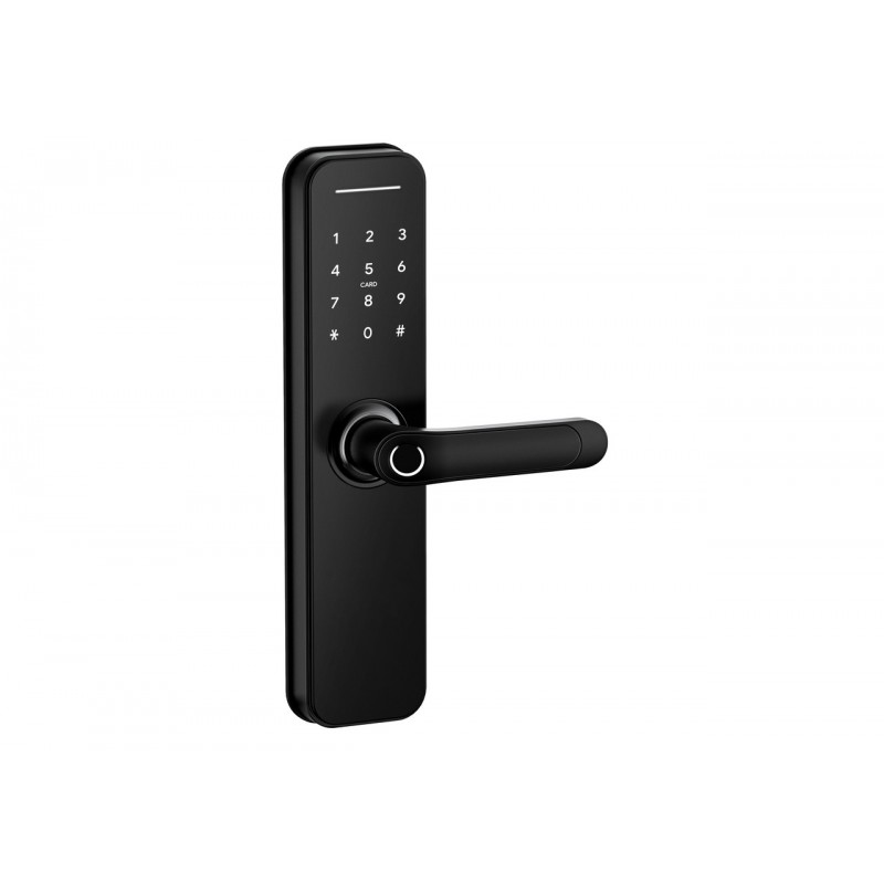 Умный дверной биометрический замок SEVEN LOCK SL-7766BF black (без врезной части)