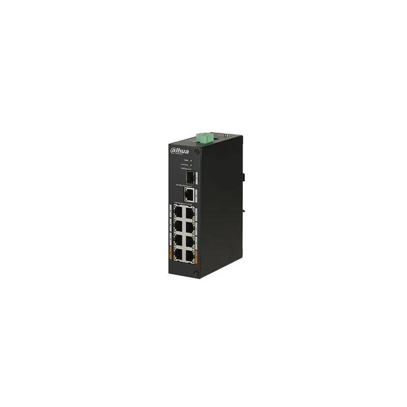 Комутатор 8 портів некерований Dahua DH-PFS3110-8ET-96 POE