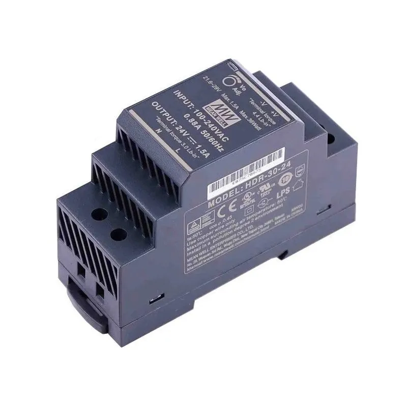 Блок живлення MeanWell Mean Well HDR-30-24 24В 1.5А