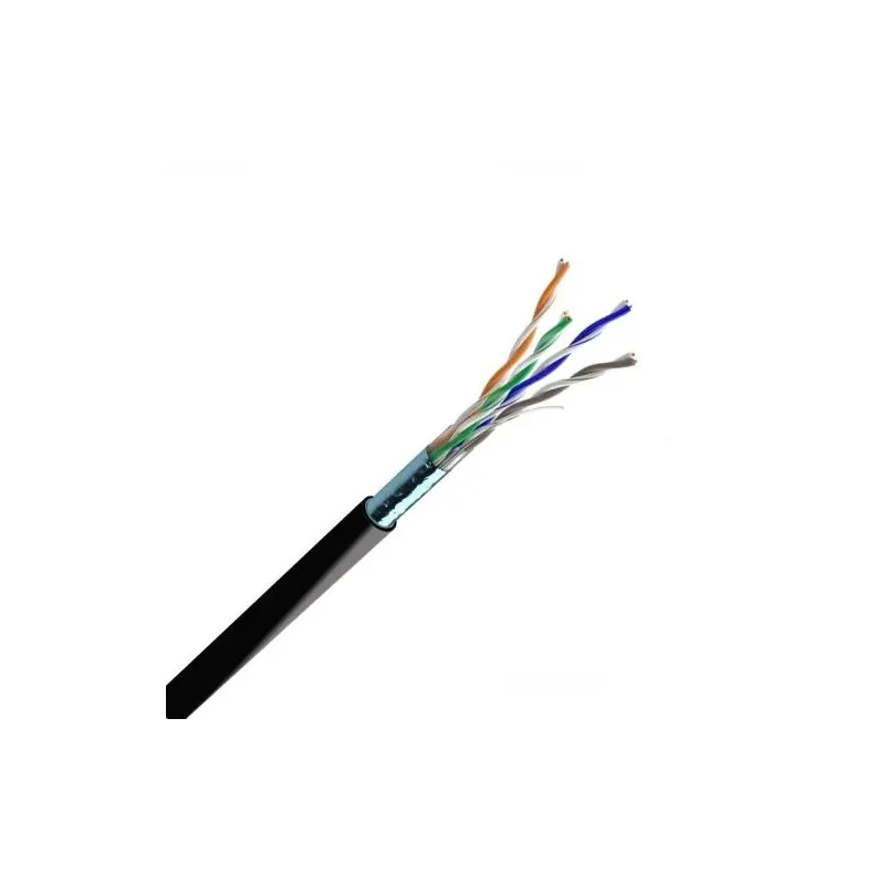 Кабель вита пара ЗЗКМ (FTP мідь вуличний) Cat. 5e F/UTP PE 4х2х24 AWG (72567) бухта 305м.