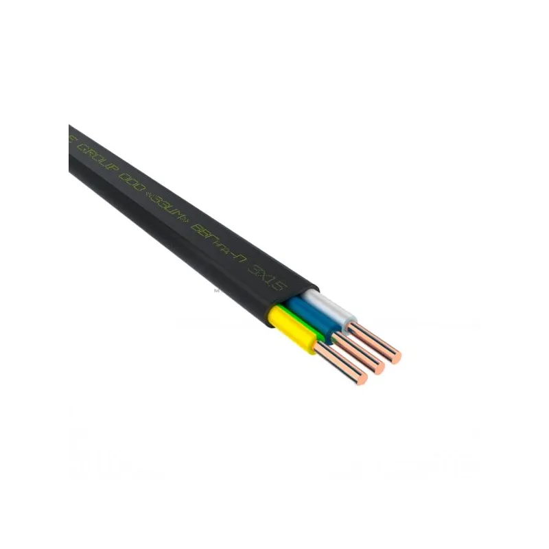 Кабель ЗЗКМ ВВГ-П нгд 3х1,5 (бухта 100м.)