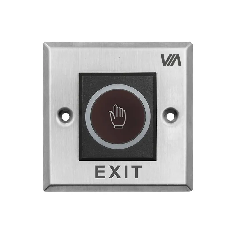 Безконтактна кнопка виходу VIA Security VB8686M (комбинированная металл/пластик)