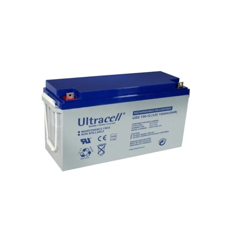 Свинцево-кислотна акумуляторна батарея Ultracell UCG150-12 150А•ч 12В гелевая