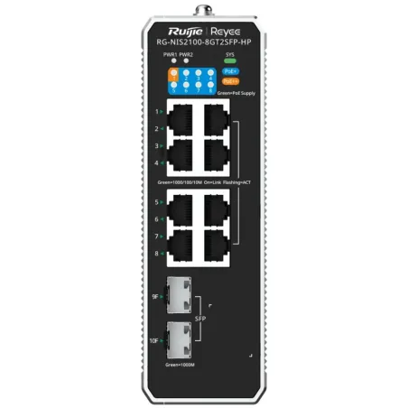 Ruijie Reyee RG-NIS2100-8GT2SFP-HP PoE++ в інтернет-магазині Olden electronics