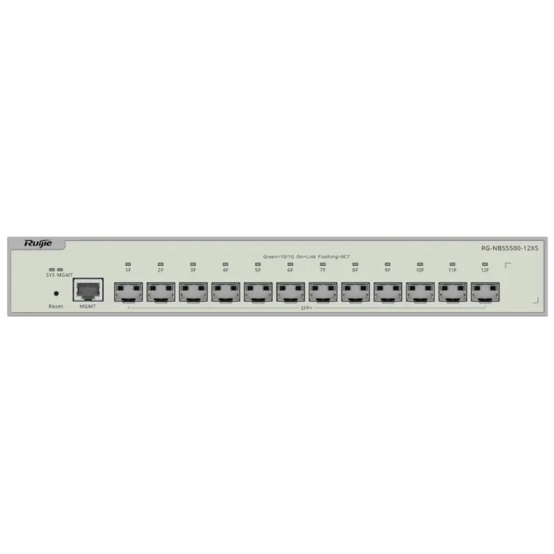 Комутатор 12-портовий 10G SFP+ керований L3 Ruijie Reyee RG-NBS5500-12XS