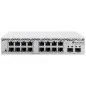 Комутатор 16 портів керований MikroTik CSS318-16G-2S+IN