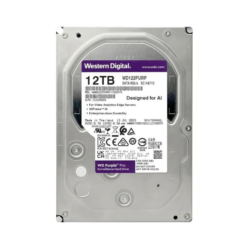 Жорсткий диск внутрішній Western Digital WD122PURP 12Тб