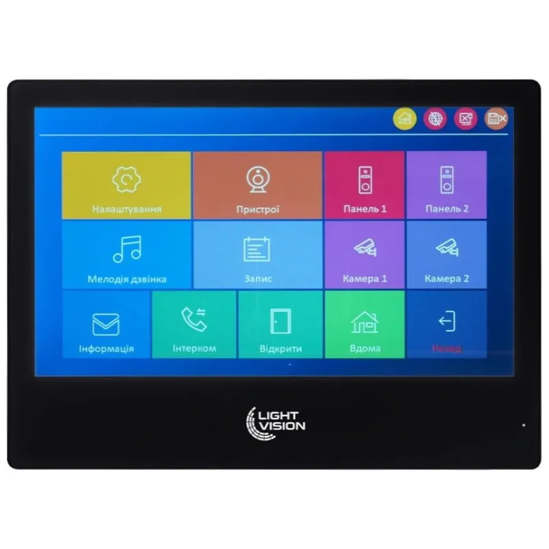 Відеодомофон Light Vision SINGAPORE WiFi FHD BLACK (AI) 10"