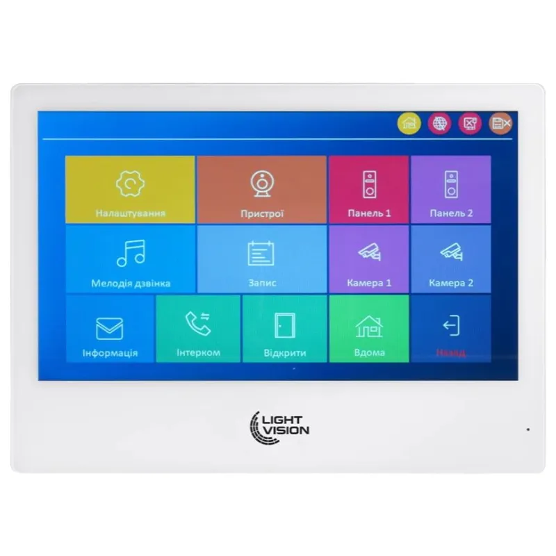 Відеодомофон Light Vision SINGAPORE WiFi FHD WHITE (AI) 10"