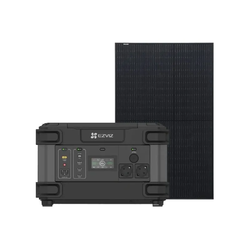 Система автономного живлення однофазна Ezviz CS-PS1300 (CN066)(FR) + Risen Solar RSM40-8-400MB Full Black