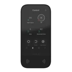 Бездротова клавіатура з сенсорним екраном Ajax KeyPad TouchScreen Black