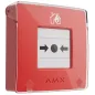 Бездротова настінна кнопка для активації пожежної тривоги вручну Ajax ManualCallPoint (Red)Jeweller (Для житлових обʼєктів)