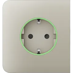 Бічна панель для вбудованої розетки Ajax SideCover (smart) Ivory