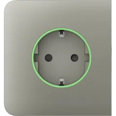 Бічна панель для вбудованої розетки Ajax SideCover (smart) Olive