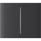 Центральна кнопка для двоклавішного вимикача Ajax CenterButton (2-gang) vertical Graphite
