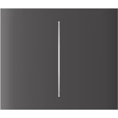 Центральна кнопка для двоклавішного вимикача Ajax CenterButton (2-gang) vertical Grey
