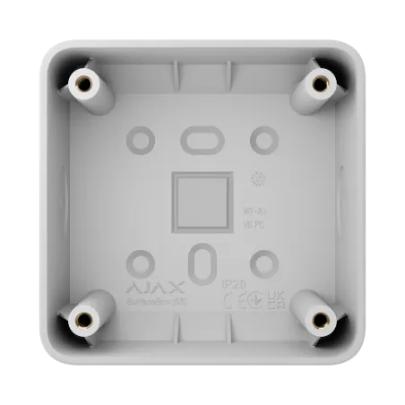 Коробка для зовнішнього монтажу Ajax SurfaceBox для пристрою LightSwitch чи Outlet White (107589.293.WH)