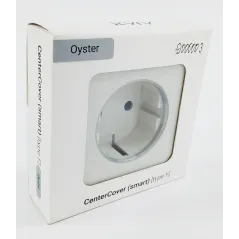 (Уцінка) Центральна панель для вбудованої розетки Ajax СenterCover (smart) Oyster