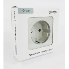 (Уцінка) Центральна панель для вбудованої розетки Ajax СenterCover (smart) Oyster