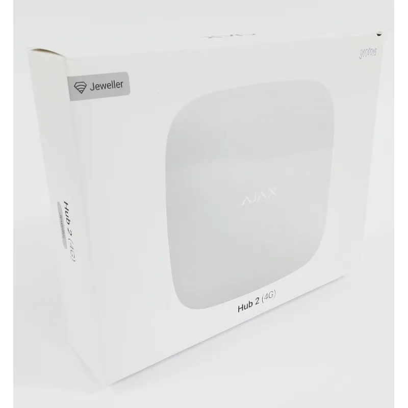 (Уцінка) Інтелектуальна централь Ajax Hub 2 (4G) White (Уцінка) Інтелектуальна централь Ajax Hub 2 (4G) White
