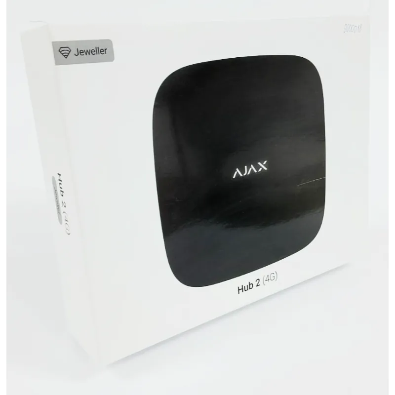 (Уцінка) Інтелектуальна централь Ajax Hub 2 (4G) Black (Уцінка) Інтелектуальна централь Ajax Hub 2 (4G) Black