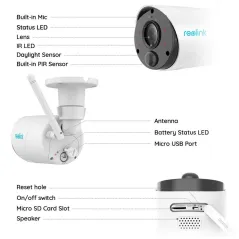 IP камера Reolink Argus Eco купити в Києві, інтернет-магазин Olden electronics
