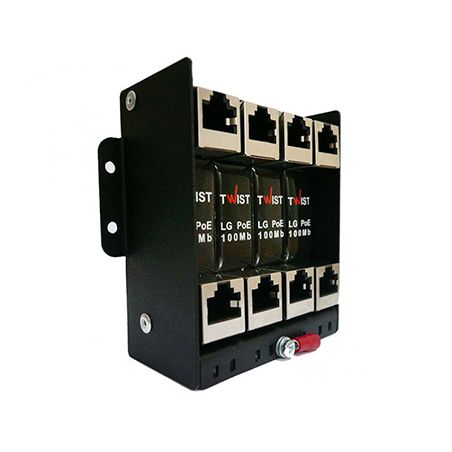 Металевий корпус для монтажу 4 набірних модулів грозозахисту TWIST LG-4-RACK