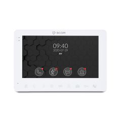 Комплект відеодомофону BCOM BD-780FHD White Kit: відеодомофон 7" і відеопанель