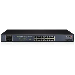 Некерований PoE-комутатор Provision-ISR PoES-16250GCL+2SFP з 16 портами PoE