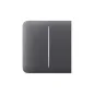 Бічна кнопка для двоклавішного вимикача Ajax SideButton (2-gang) Graphite