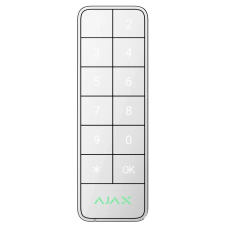 Дротова клавіатура Ajax Superior KeyPad Outdoor Fibra White (117759.285.WH)
