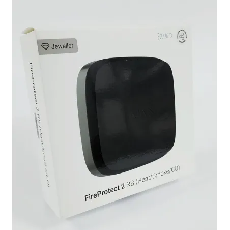 (Уцінка) Бездротовий датчик диму, температури та чадного газу Ajax FireProtect 2 RB (Heat/Smoke/CO) (8EU) Black