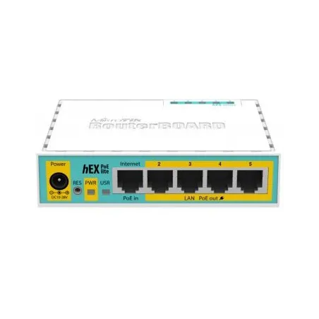 Маршрутизатор MikroTik hEX PoE lite (RB750UPr2) 5-портовый